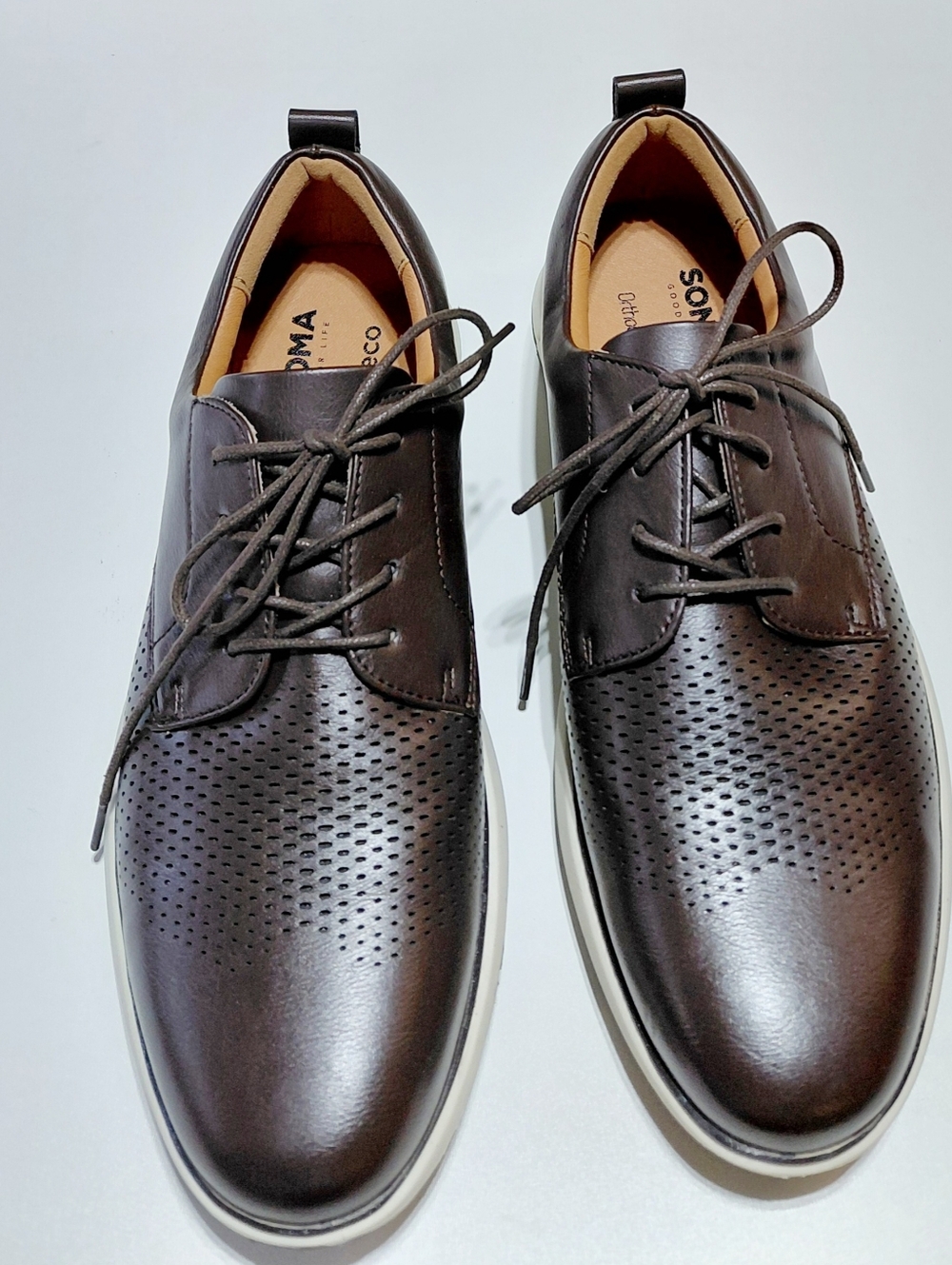 SONOMA Good For Life  Men's Brown Nasuko Lace-Up Dress Shoe Size 8M